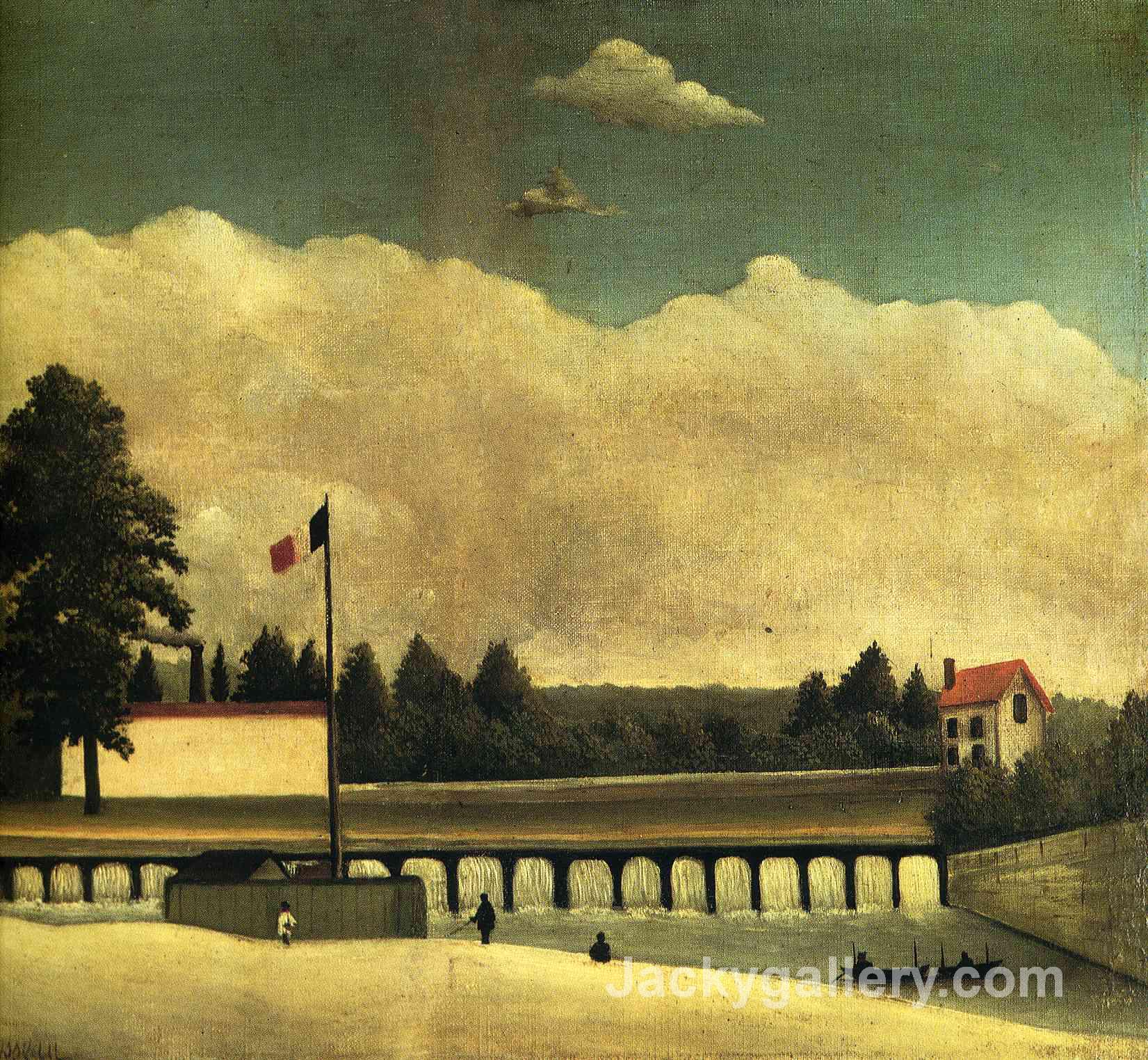 The Dam by Henri Rousseau paintings reproduction